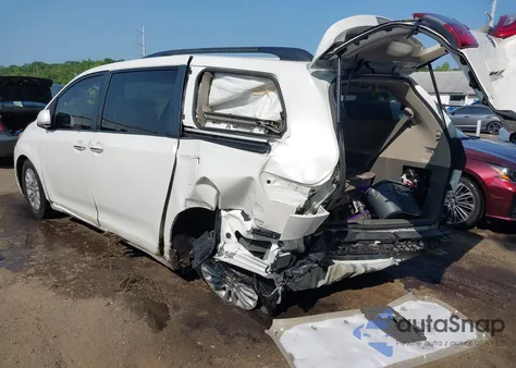 2017 Toyota Sienna Xle/Limited из США, поврежденный, VIN 5TDYZ3DC8HS889430